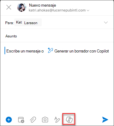 Cuadro redactar mensaje en iOS y Android