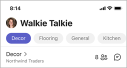 El icono de personas en Walkie Talkie, que indica el número de personas conectadas al canal