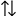Imagen del icono de dos flechas para ordenar.
