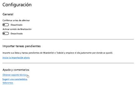 Tocar Obtener soporte técnico