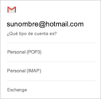 Seleccione Exchange