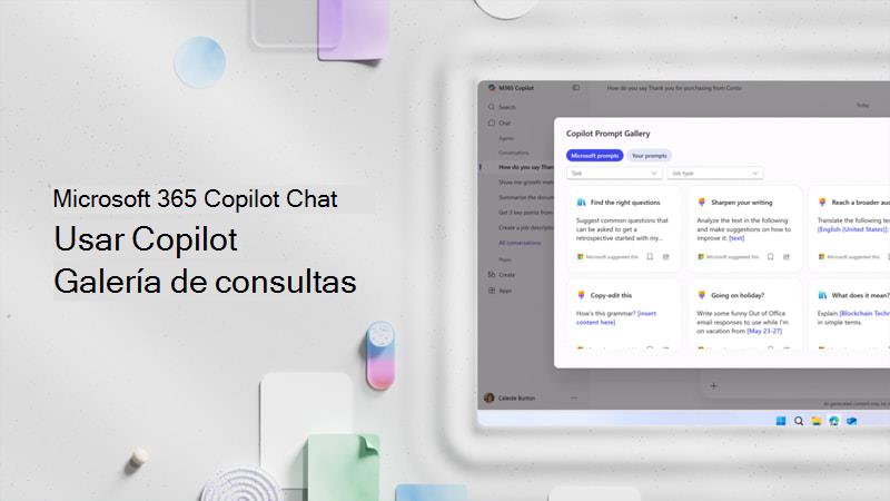 Usar Galería de consultas de Copilot