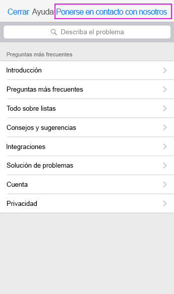 Ponerse en contacto con el soporte técnico