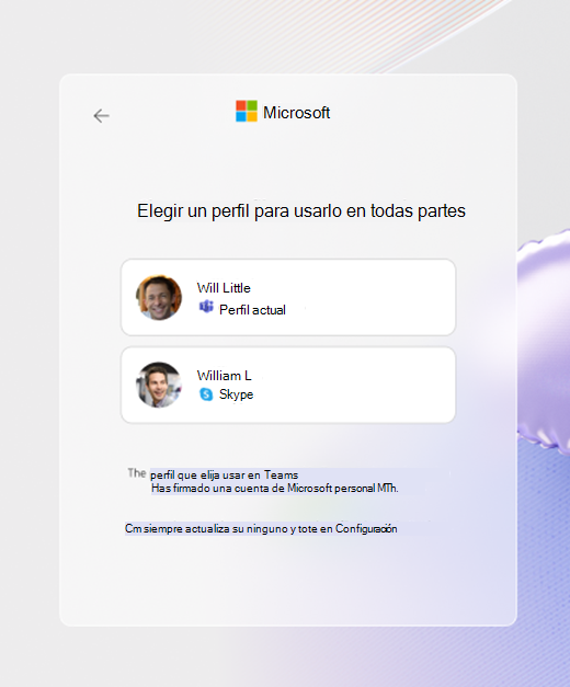 Logotipo de Skype Teams con campos de inicio de sesión