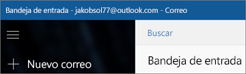 Este es el aspecto de la cinta cuando se tiene la aplicación Correo para Windows 10.