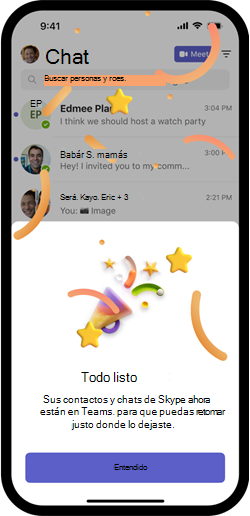 La cuenta de imagen Celebrate está configurada con el botón púrpura Entendido