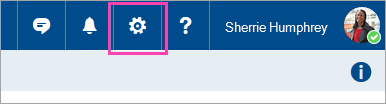 Una captura de pantalla del botón Configuración.