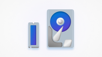 Un gráfico conceptual de una unidad de estado sólido (SSD) y una unidad de disco duro (HDD).
