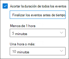 Opciones web