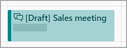 Borrador de reunión de ventas desde calendario