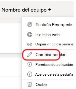 Cambiar el nombre de la pestaña a Notas