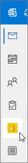La barra de la aplicación en Outlook para Windows.