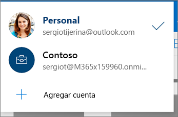 Cambiar entre cuentas en la aplicación móvil de OneDrive