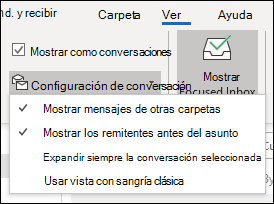 Configuración de conversación
