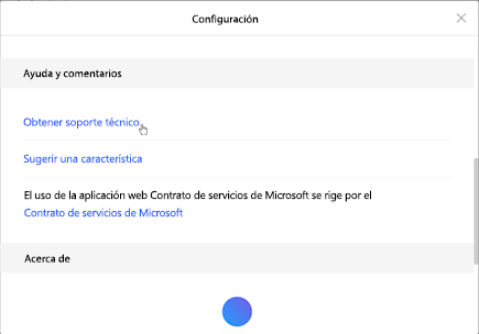 Tocar Obtener soporte técnico