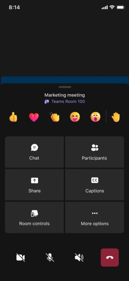 Opciones de reunión complementarias para varios dispositivos de Teams
