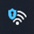 Cuando estés conectado a una VPN a través de Wi-Fi, el icono de Wi-Fi mostrará un pequeño escudo VPN azul.
