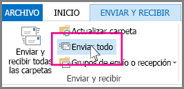 Botón Enviar todos en Outlook 2013