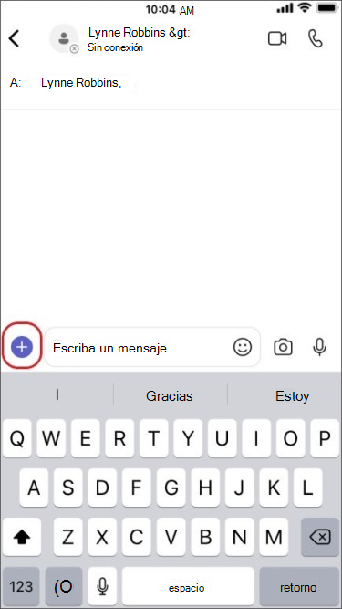 dar formato a un mensaje de chat en un dispositivo móvil
