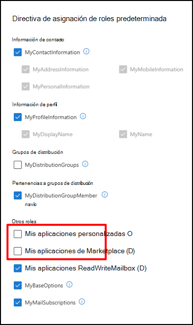 Asignación de roles