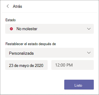 Seleccione Personalizado