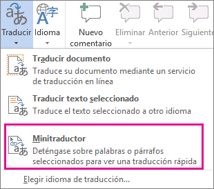 Minitraductor
