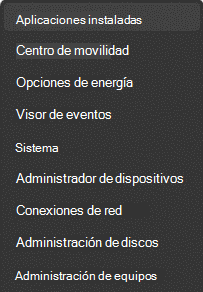 Aplicaciones instaladas