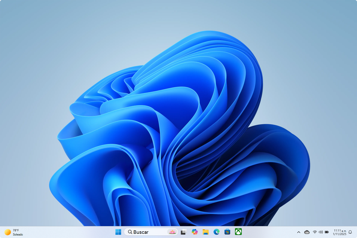 Captura de pantalla del escritorio Windows 11.