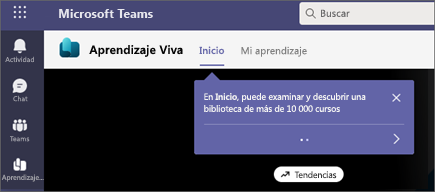Imagen de marcas de entrenador en Viva Learning.