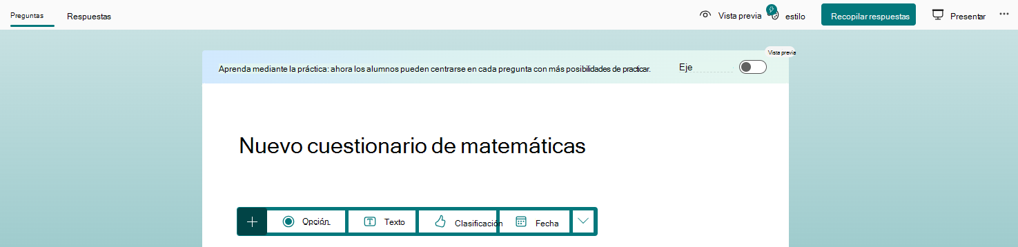 nuevo cuestionario